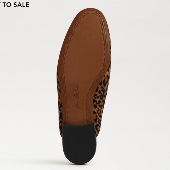 Sam Edelman Linnie Bit Mule Animal Print Real Calf Hair Leather Loafers Sz 6 1/2 - Picture 7 of 8